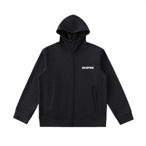 Essential Heavyweight High Neck  Zip-Up Hoodie